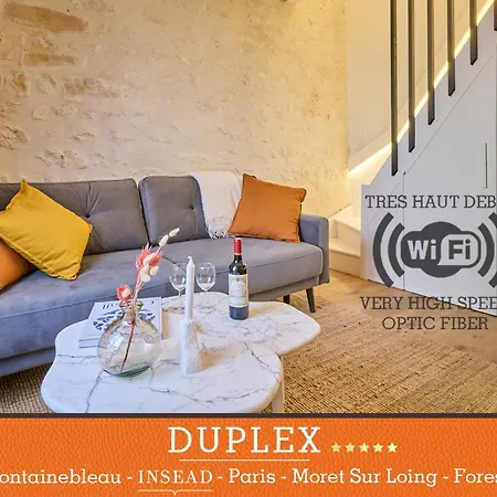 Duplex Standing 7Min➤Fontainebleau-Insead⎮45Min➤Paris Apartment Veneux-les-Sablons Exterior photo