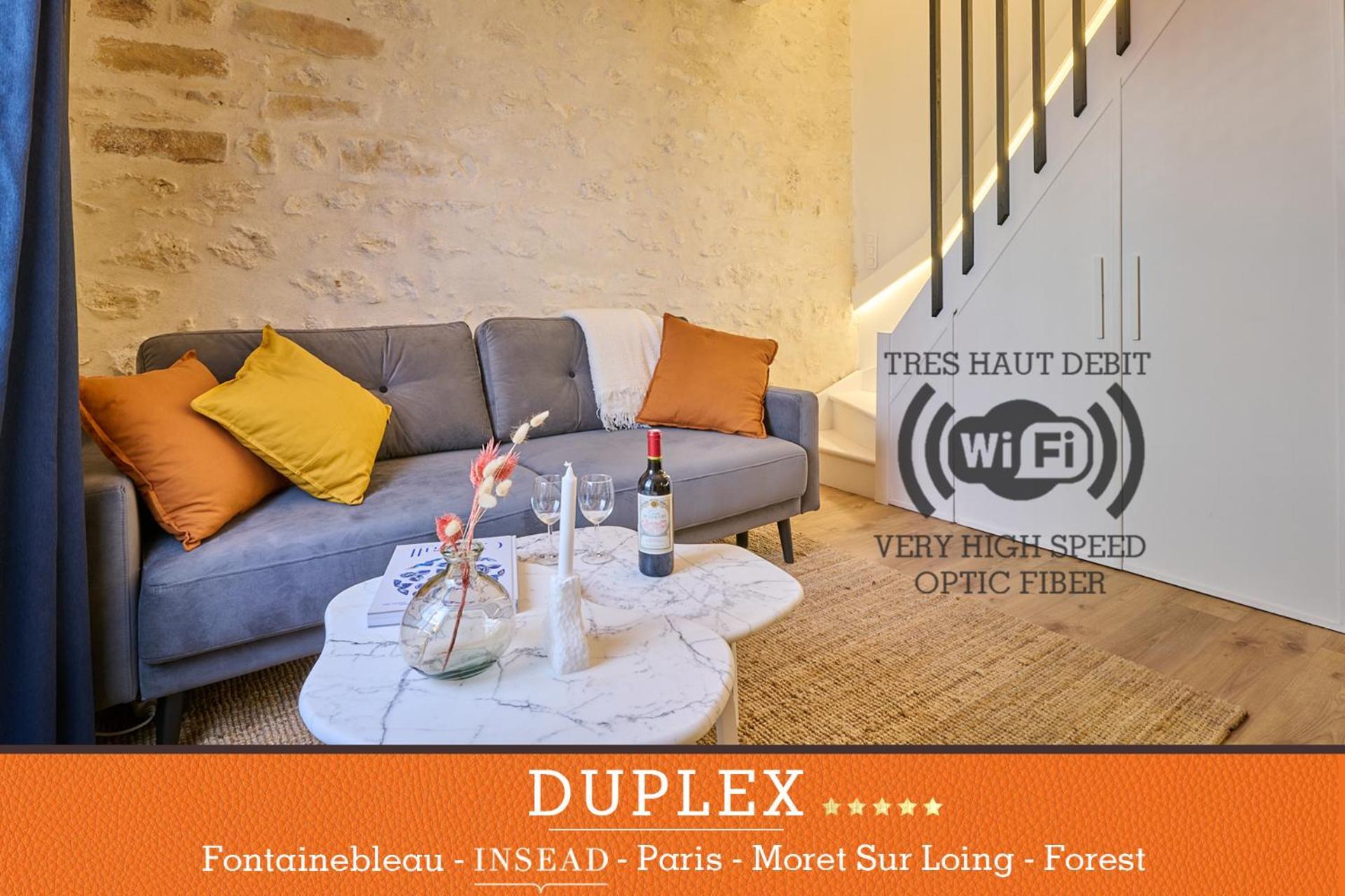 Duplex Standing 7min➤fontainebleau-insead⎮45min➤paris Apartment *